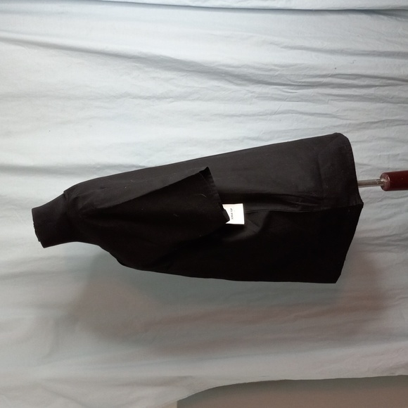 Black Scrub Top S V neck Short Sleeves NEW - Picture 7 of 10